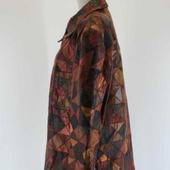 Gordon & Ferguson Co. Field and Stream leather patchwork vintage jacket - Picture 6 of 14